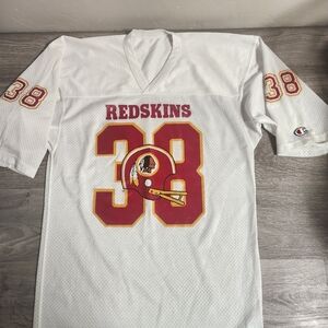 Vintage Champion Jersey Washington Redskins #38 Size L Retired Old Logo Slim Fit